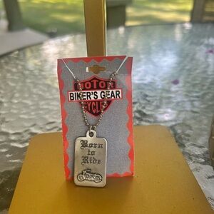 ❤️NWT-Harley Davidson-Silver 'Born to Ride' Necklace